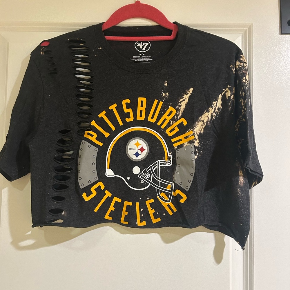 Vintage 47 Black and Gold Pittsburgh Steelers Tee
